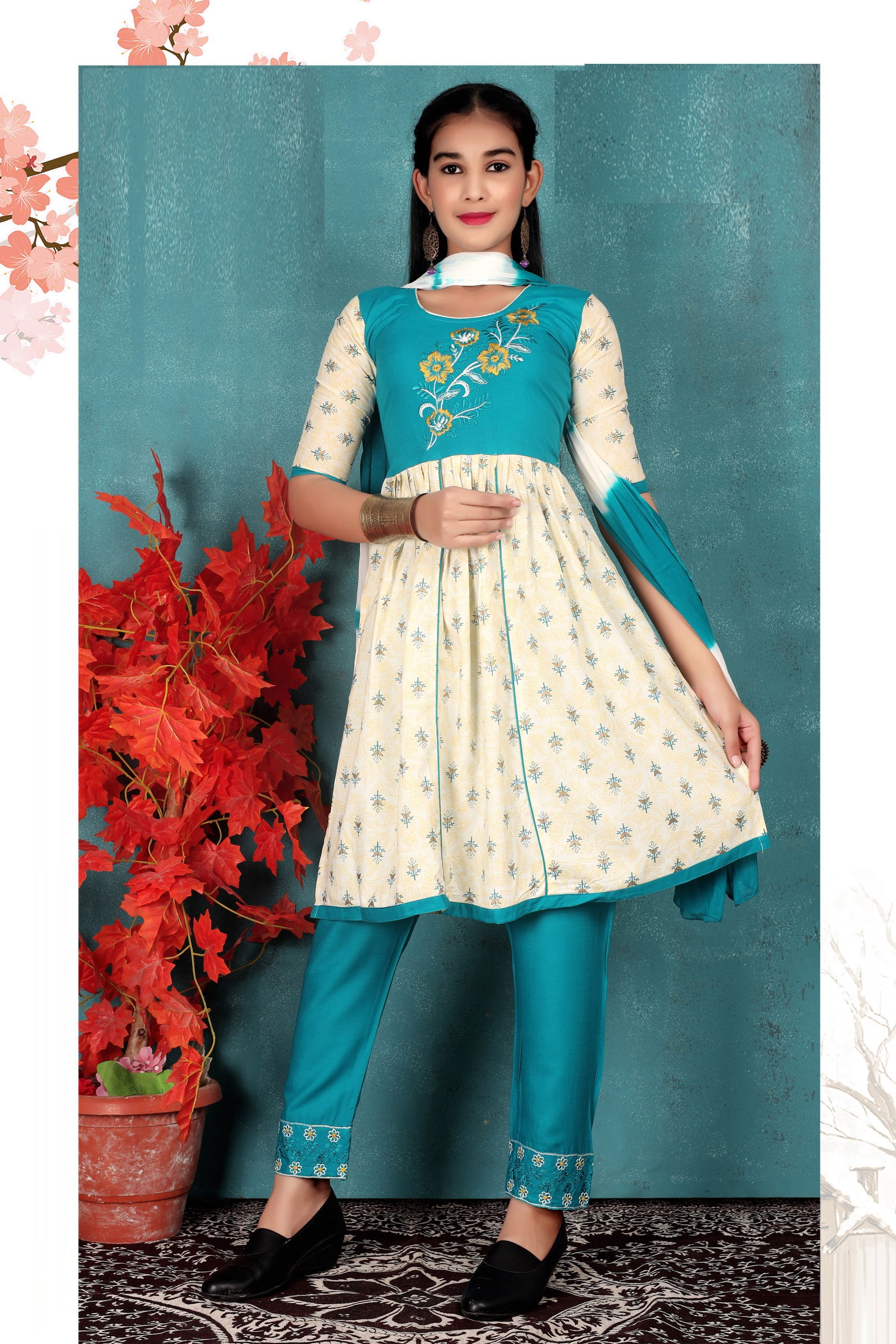 Saumya 8008 Girls Wear Readymade Suits Catalog
